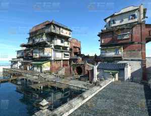 玩酷CG网—中国老建筑1C4D模型