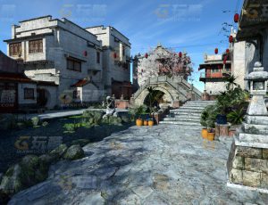 玩酷CG网—中国老建筑2C4D模型