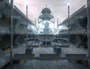 玩酷CG网—比赛塔C4D模型