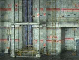 玩酷CG网—仓库基地C4D模型