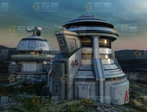 玩酷CG网—大型炮台C4D模型