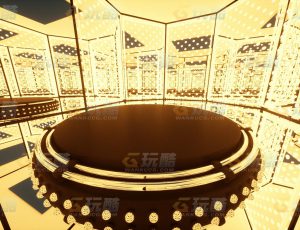 玩酷CG网—反射室5C4D模型