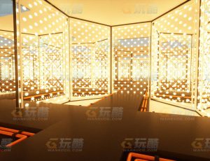 玩酷CG网—反射室6C4D模型