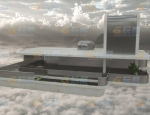 玩酷CG网—科技度假房C4D模型