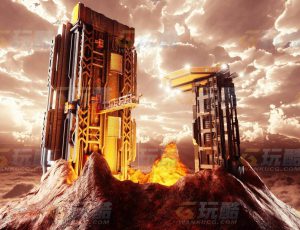 玩酷CG网—科技矿地C4D模型