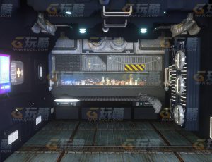 玩酷CG网—科技卧室C4D模型