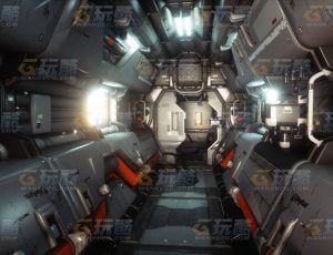 玩酷CG网—科技走廊3C4D模型