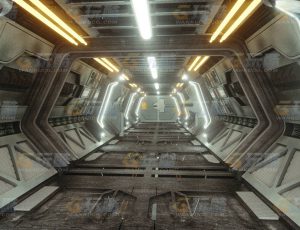 玩酷CG网—科技走廊4C4D模型