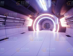 玩酷CG网—科技走廊7C4D模型