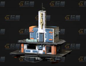 玩酷CG网—空间站1C4D模型