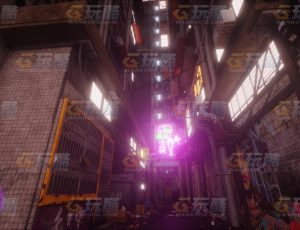 玩酷CG网—霓虹街道1C4D模型