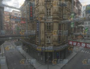 玩酷CG网—赛博朋克城3C4D模型