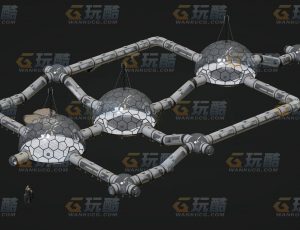 玩酷CG网—水底通道C4D模型