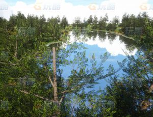 玩酷CG网—大湖森林C4D模型