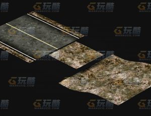 玩酷CG网—荒地公路C4D模型