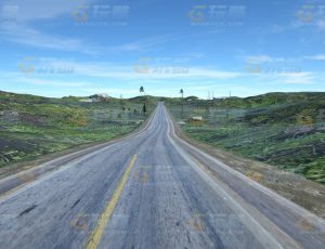 玩酷CG网—森林道路C4D模型