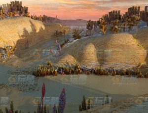 玩酷CG网—沙漠地2C4D模型