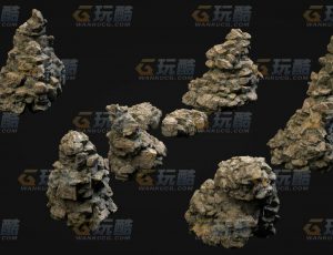 玩酷CG网—山石C4D模型