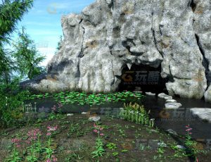 玩酷CG网—水洞C4D模型