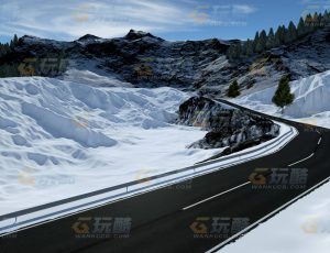 玩酷CG网—雪地公路C4D模型