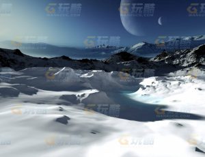玩酷CG网—雪地湖C4D模型