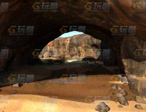 玩酷CG网—岩石场景1C4D模型