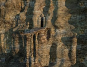 玩酷CG网—岩石崖3C4D模型