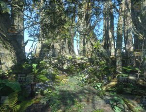 玩酷CG网—原始森林C4D模型