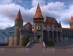玩酷CG网—城堡C4D模型