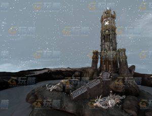 玩酷CG网—恶魔堡C4D模型