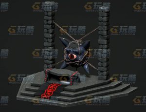 玩酷CG网—恶魔祭坛C4D模型