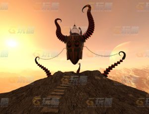玩酷CG网—恶魔仪式地C4D模型