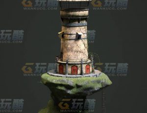 玩酷CG网—海港哨口C4D模型