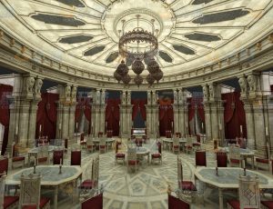 玩酷CG网—黄家宫殿1C4D模型