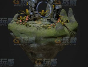 玩酷CG网—精灵时空门C4D模型