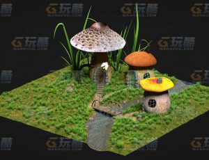 玩酷CG网—精灵小屋C4D模型