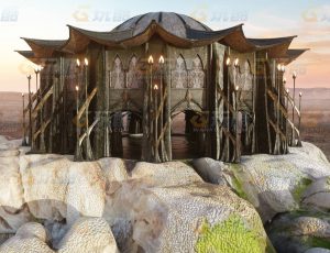 玩酷CG网—竞技场C4D模型