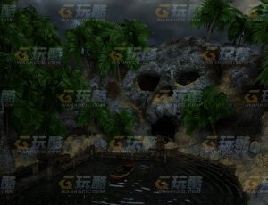 玩酷CG网—骷髅岛C4D模型
