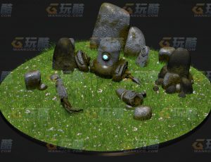 玩酷CG网—外星遗迹C4D模型