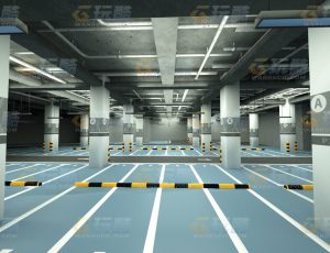 玩酷CG网—地下停车场C4D模型