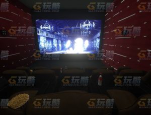 玩酷CG网—电影院C4D模型