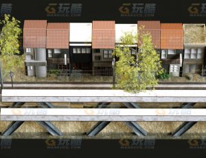 玩酷CG网—东京街道C4D模型