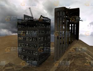 玩酷CG网—废墟2C4D模型