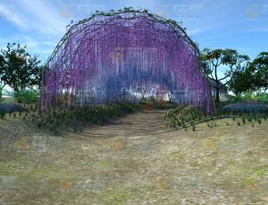 玩酷CG网—花园C4D模型