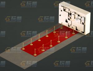 玩酷CG网—领奖栏C4D模型