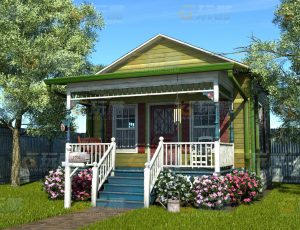 玩酷CG网—小别墅C4D模型