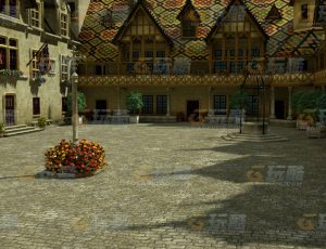 玩酷CG网—小城镇C4D模型