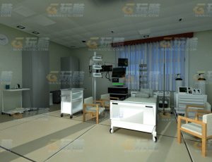 玩酷CG网—小客厅C4D模型