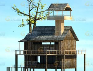 玩酷CG网—小木屋C4D模型