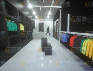 玩酷CG网—衣服店C4D模型